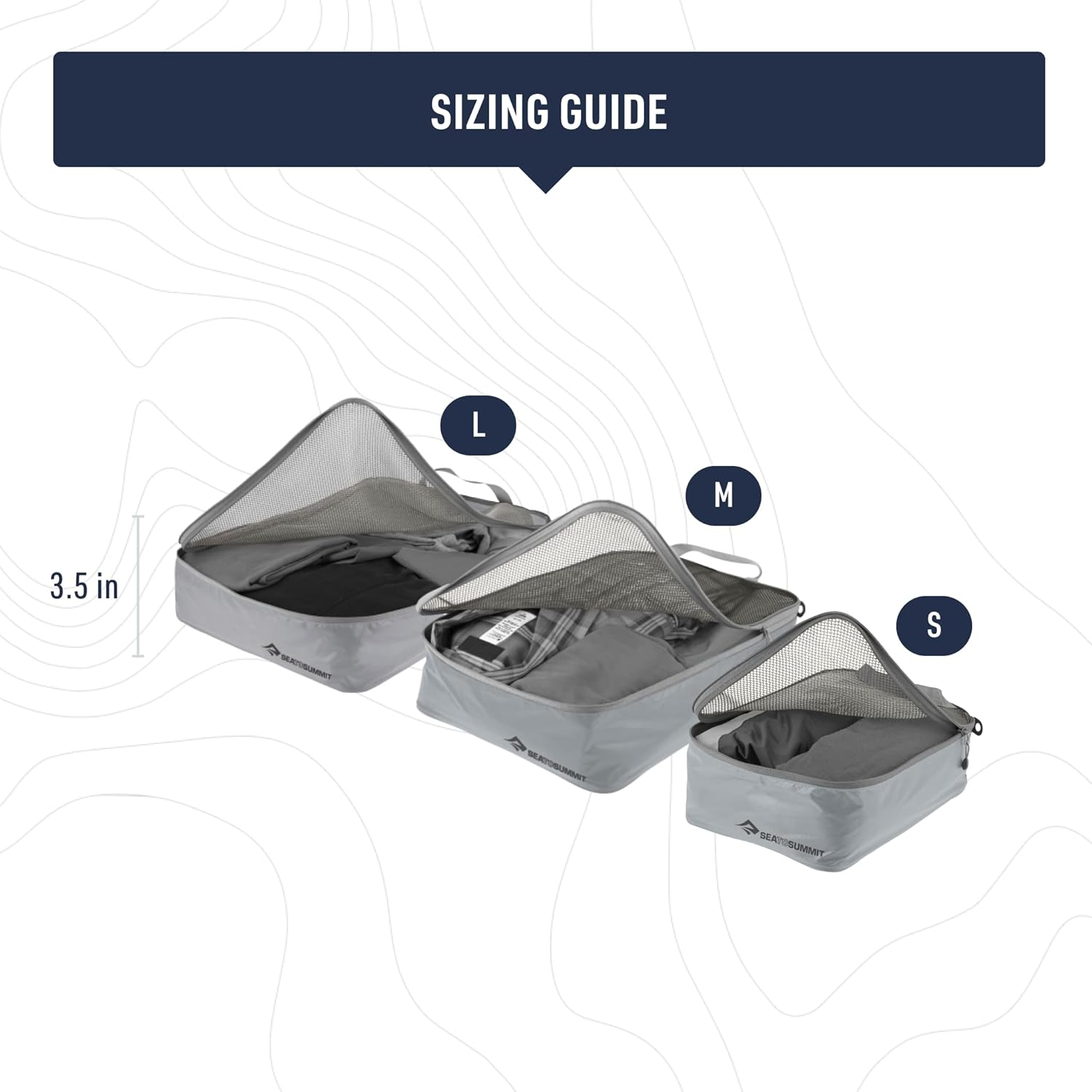 Sea to Summit Garment Mesh Bag, Blue ATOL, Small - High Rise image number 6