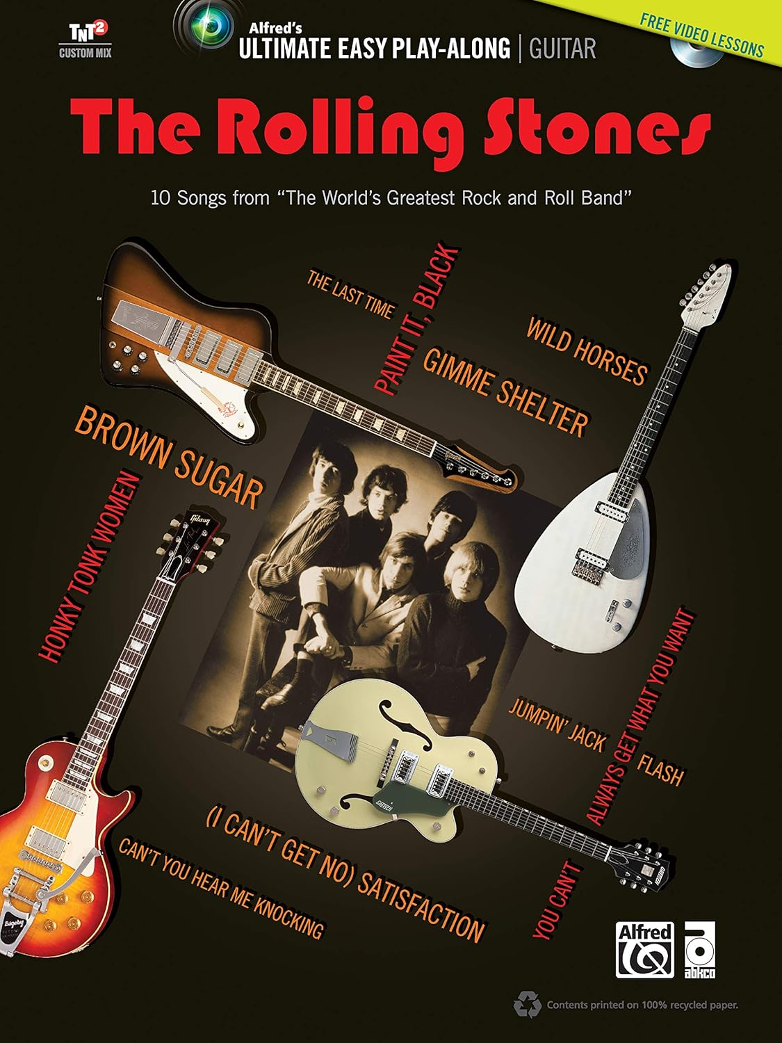 Ultimate Easy Guitar Play-Along -- the Rolling Stones: 10 Songs from ""The World'S Greatest Rock and Roll Band"" (Easy Guitar TAB) (Book & DVD) image number 5
