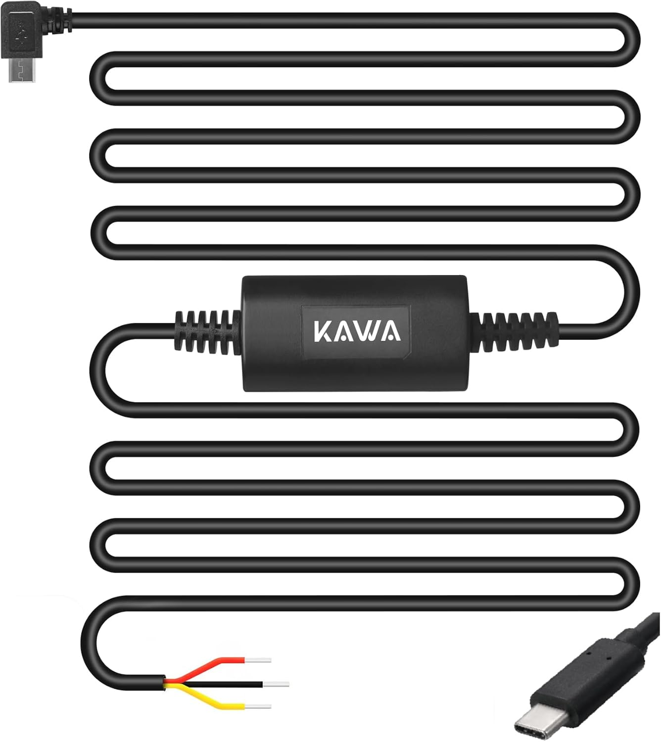 KAWA Dash Cam Hardwire Kit(Type-C Port), Copatible with D11, MINI 3, MINI 3 Pro, D6 3K. image number 5