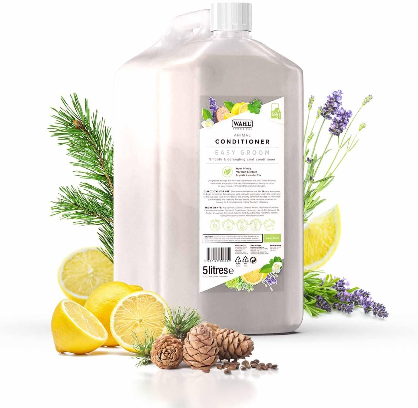 Wahl Dog Shampoo Easy Groom Showman Conditioner for Pets 5 Litre Concentrate/75 Litre Diluted image number 5