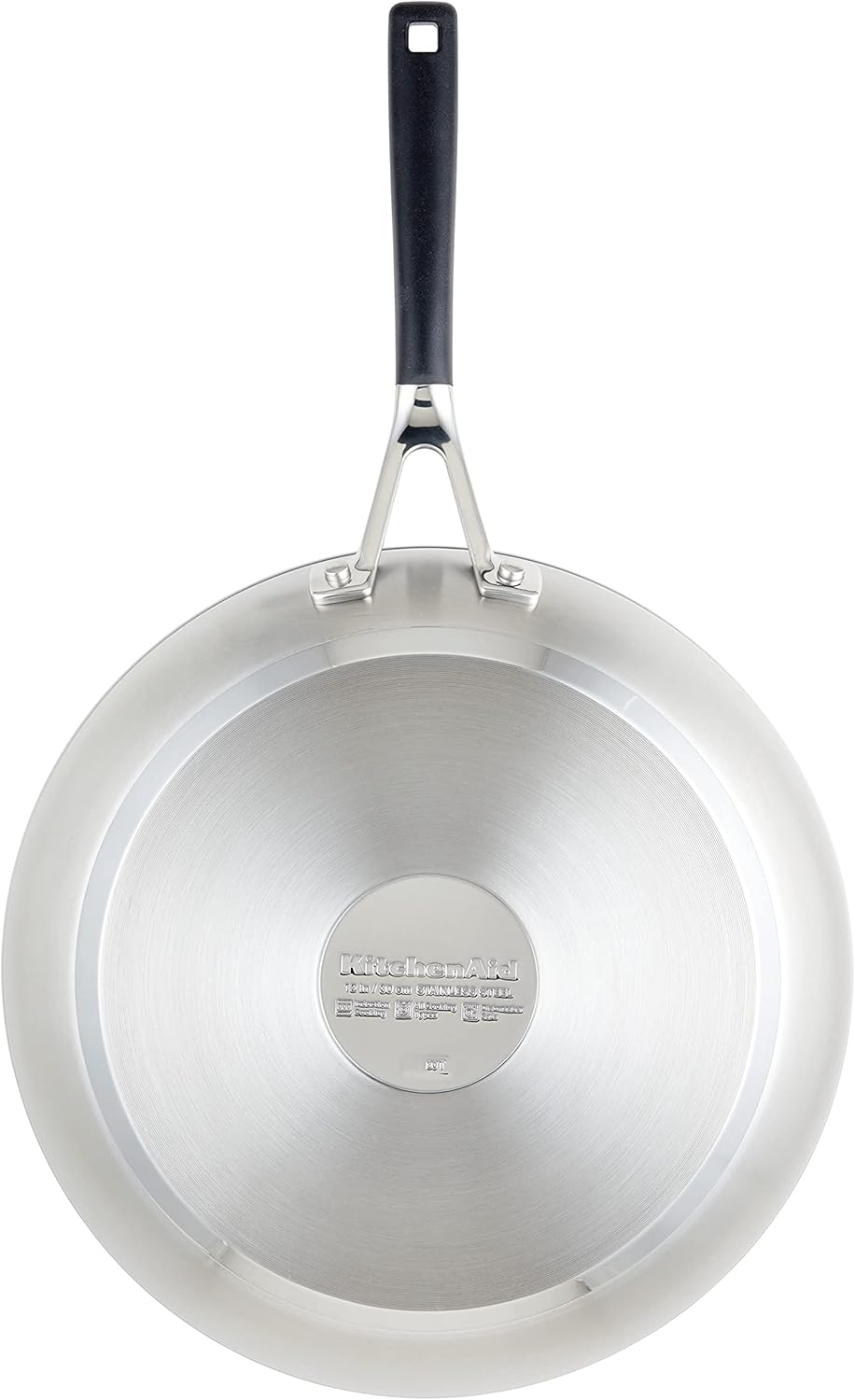 Kitchenaid Stainless Steel Frying Pan/Skillet, 12 Inch, Brushed Stainless Steel image number 5
