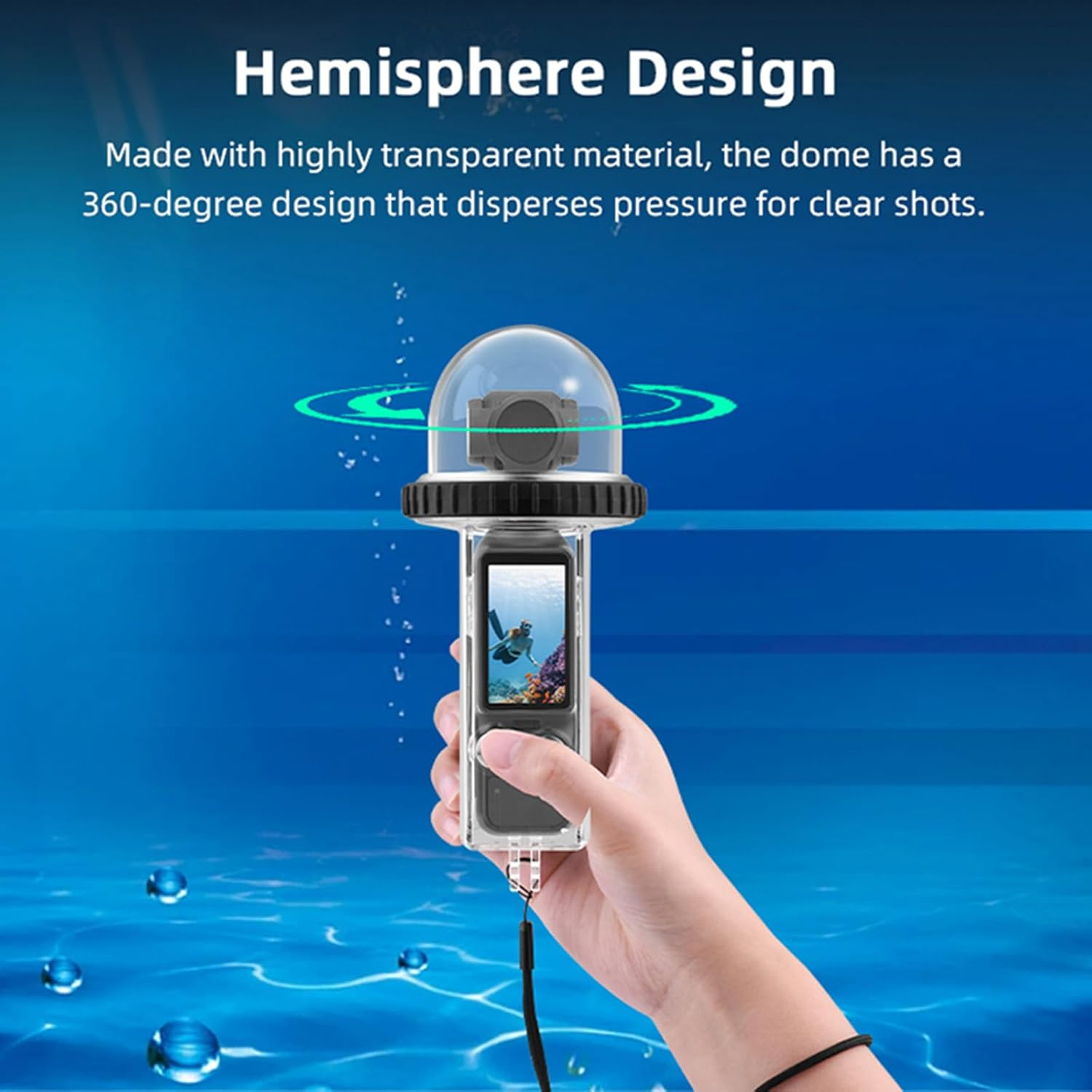 ZLYLVRC Waterproof Case for DJI Osmo Pocket 3 Camera,40M/131Ft Underwater Diving Protective Shell Waterproof Housing Case Accessories Kit for Osmo Pocket 3 image number 6