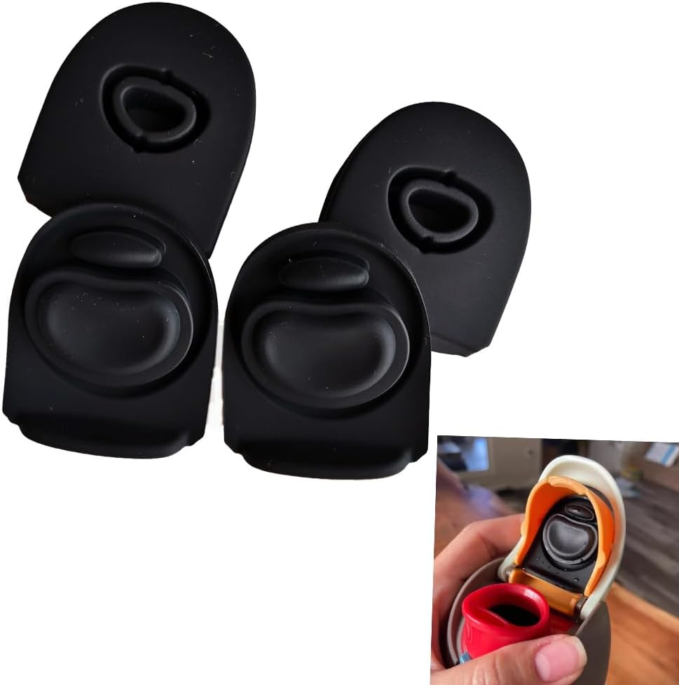 Replacement Stopper Compatible with Owala Freesip, Water Bottle Top Lid Replacement Parts for Owala 19/24/32/40 Oz 4 Pack