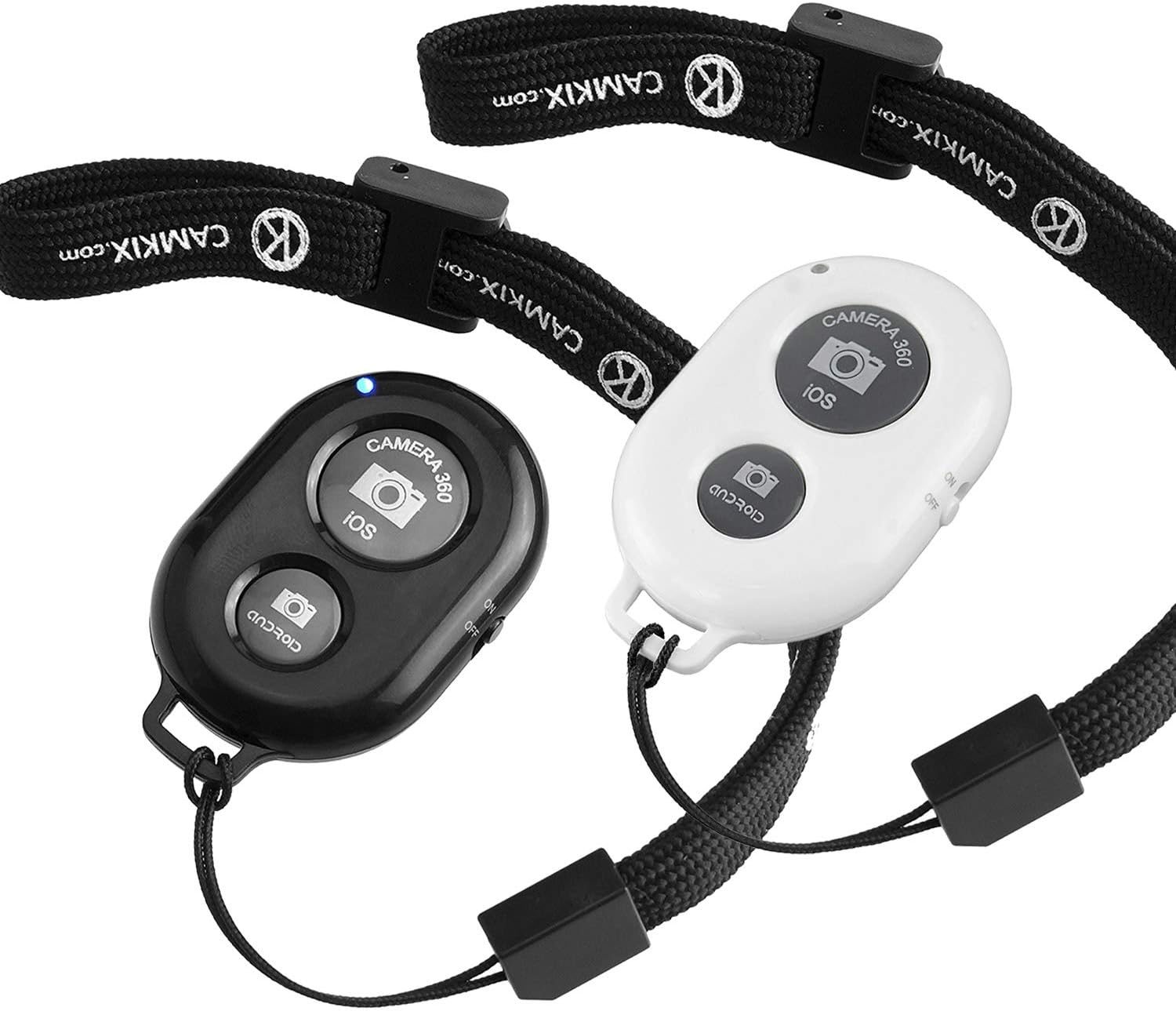 Camkix Bluetooth Camera Shutter Remote Control for Smartphones Create Amazing Photos and Selfies White