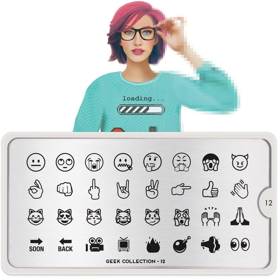 Moyou Stamp Stencil Geek 12