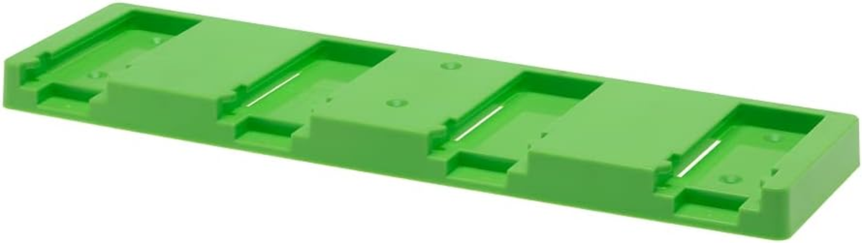 48 Tools Festool 18V Battery Wall Mount - Durable, Uv-Resistant ABS Plastic Holder, Easy 6-Screw Installation, Versatile Mounting, Space-Efficient Design for Workshop & Garage