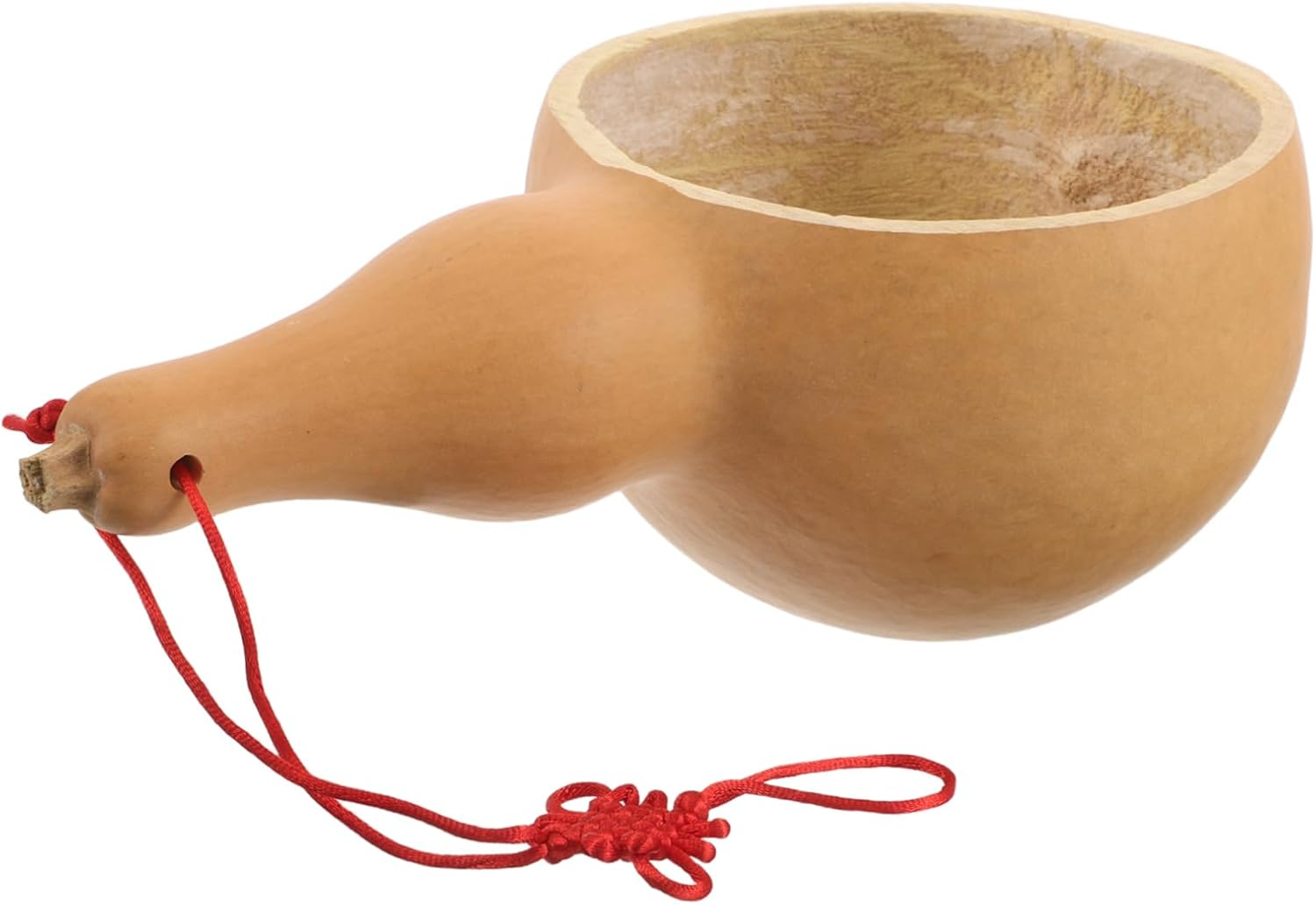UTHCLO Natural Gourd Water Dipper Ergonomic Handmade Ladle for Bathing Hair Washing Gardening Durable Safe Material Multi Functional Household Scoop image number 2