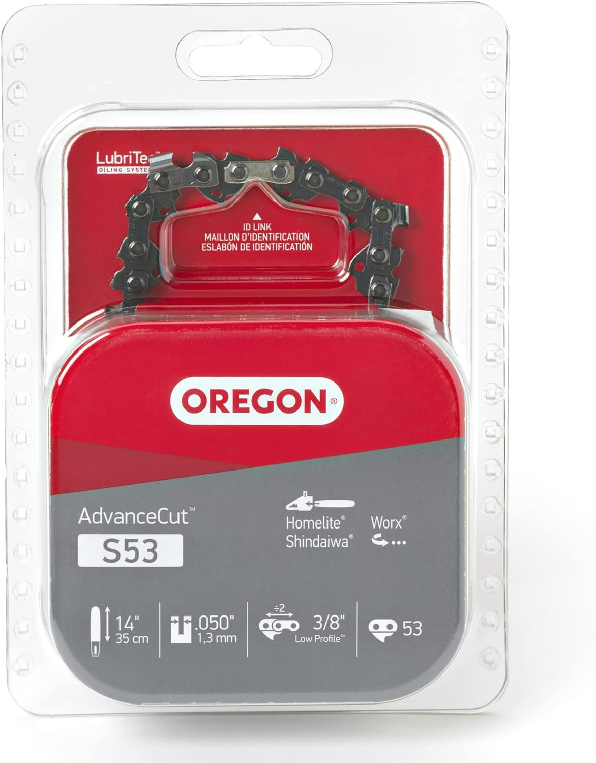 Oregon S53 Advancecut Replacement Chainsaw Chain for 14-Inch Guide Bars, 53 Drive Links, Pitch: 3/8", 050" Gauge, Fits Various Remington Models image number 1