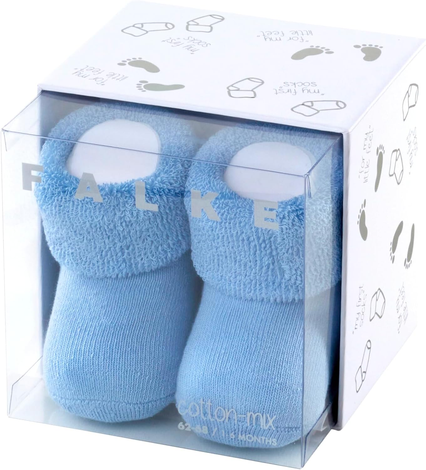 FALKE Baby Erstling Socks - 89% Cotton, White (