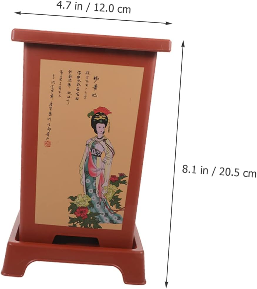 DOITOOL 2 Sets Imitation Purple Sand Flower Pots Planter Holder Pot Resin for Indoor Spring Outdoor Decor for Plants Household Planter image number 6