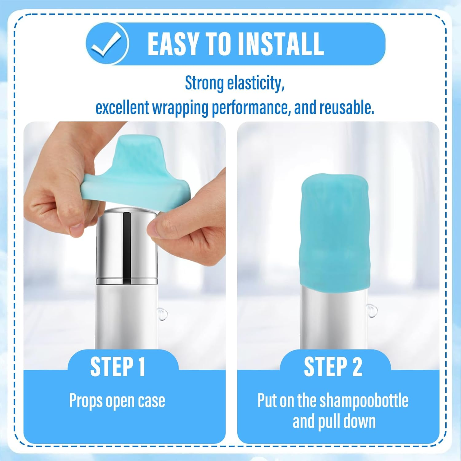 Fiohiros 10 Pack Silicone Bottle Covers, Travel Essentials for Women Men, Cruise & Plane Travel Accessories, Leak Proof for Shampoo, Lotion, Cosmetics, Fit Most Travel Size Bottles, 5 Colors image number 1