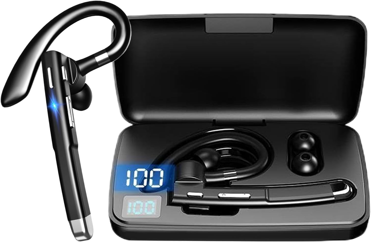 Earphones Translator | High Accuracy Translation Earbud,Headphones Wireless Noise Reduction Translation Device for Workplace Adults School Business Students Travel Learning Meeting image number 2