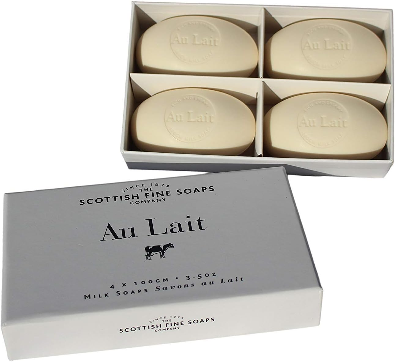 The Scottish Fine Soaps Company Au Lait Milk Soaps (4 X 100G) image number 5