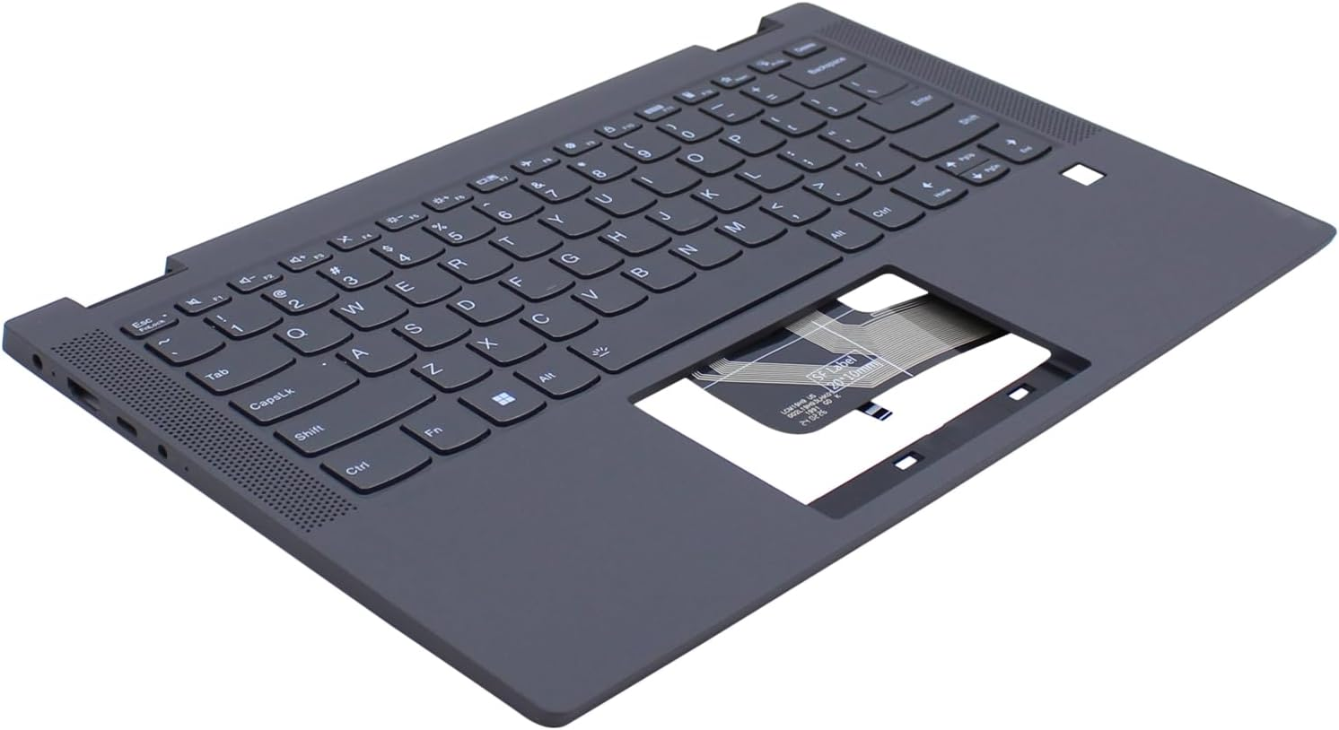 Applianpar Upper Case Palmrest with Backlit Keyboard 5CB0Y85490 for Lenovo Flex 5-14IIL05 ARE05 ITL05 Laptop Gray image number 2