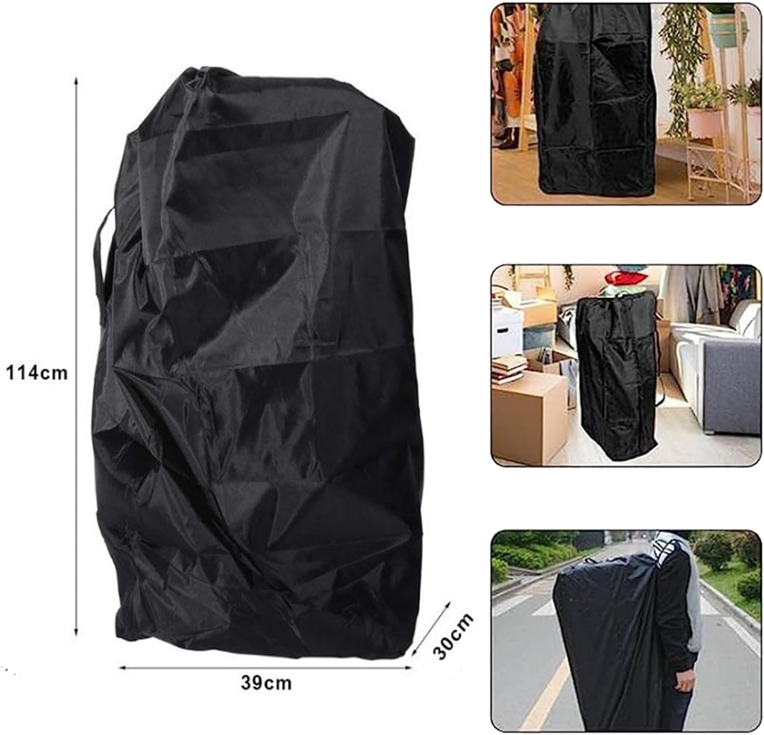 Baby Car Seat Travel Bag, Car Seat Bag for Air Travel - Gate Inspection Bag Made of Tear Resistant Fabric - General Purpose Backpack Airplane Baby Car Seat Bag Cover - Storage Bag image number 5