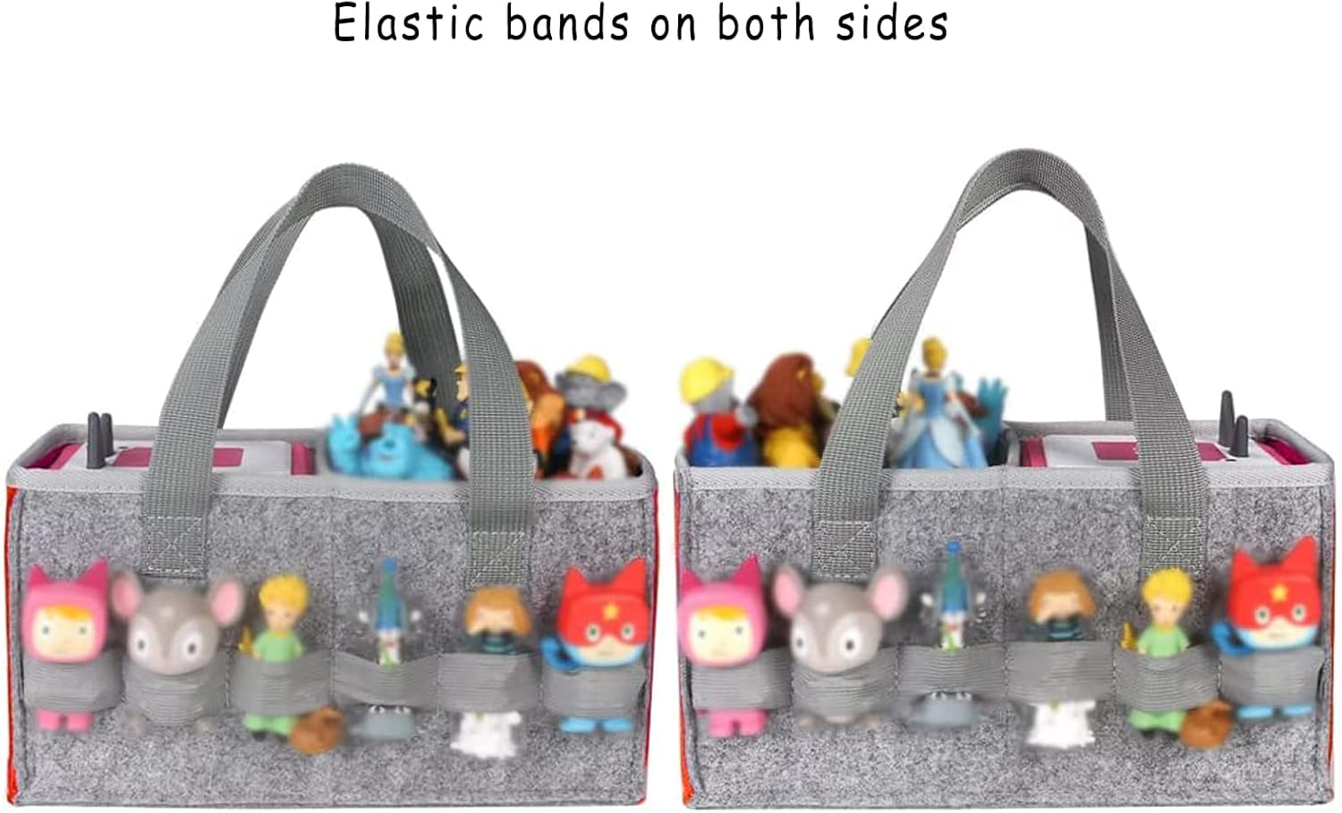 Carry Bag for Toniebox Audio Player Starter Set,Felt Organizer Case for Tonie Starter Set Storage Bag - Blue image number 6