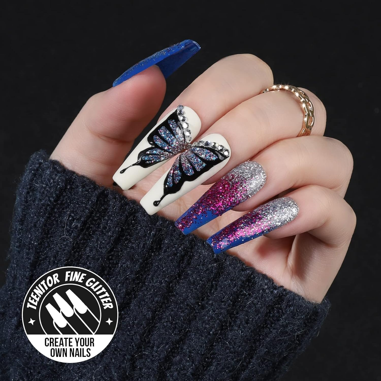 Teenitor Fine Glitter for Crafts Set, 24 Jars Hair Glitter for Face and Body Glitter, Extra Fine Glitter for Resin Craft Glitter, Nail Glitter image number 4