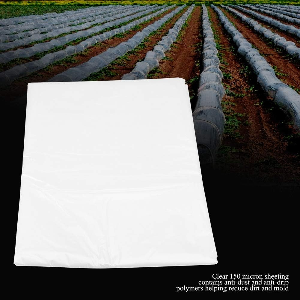 Haofy Garden Greenhouse Clear Cover Film Plastic Film Polyethylene , 16.4 X 6.6 Feet image number 1