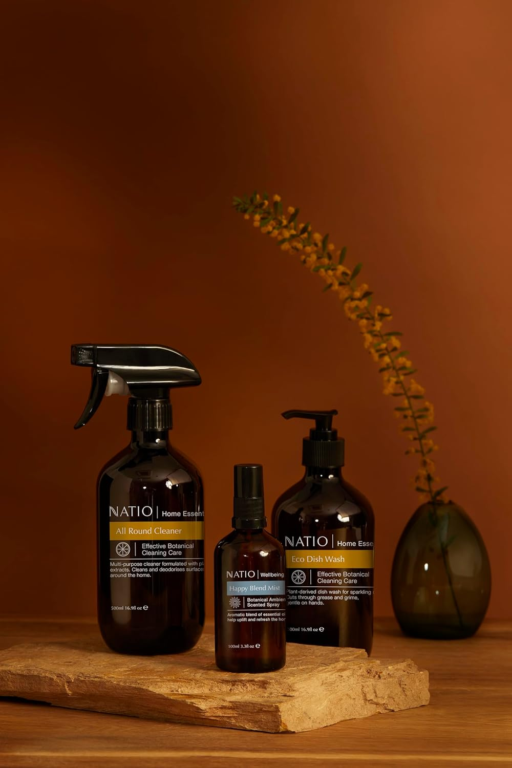 Natio Australia Home Essentials All round Cleaner 500 Ml - Botanical Cleaning Care Non-Toxic Multi-Purpose Cleaner - Antimicrobial Tested, Plant Based, Cruelty Free & Made in Australia