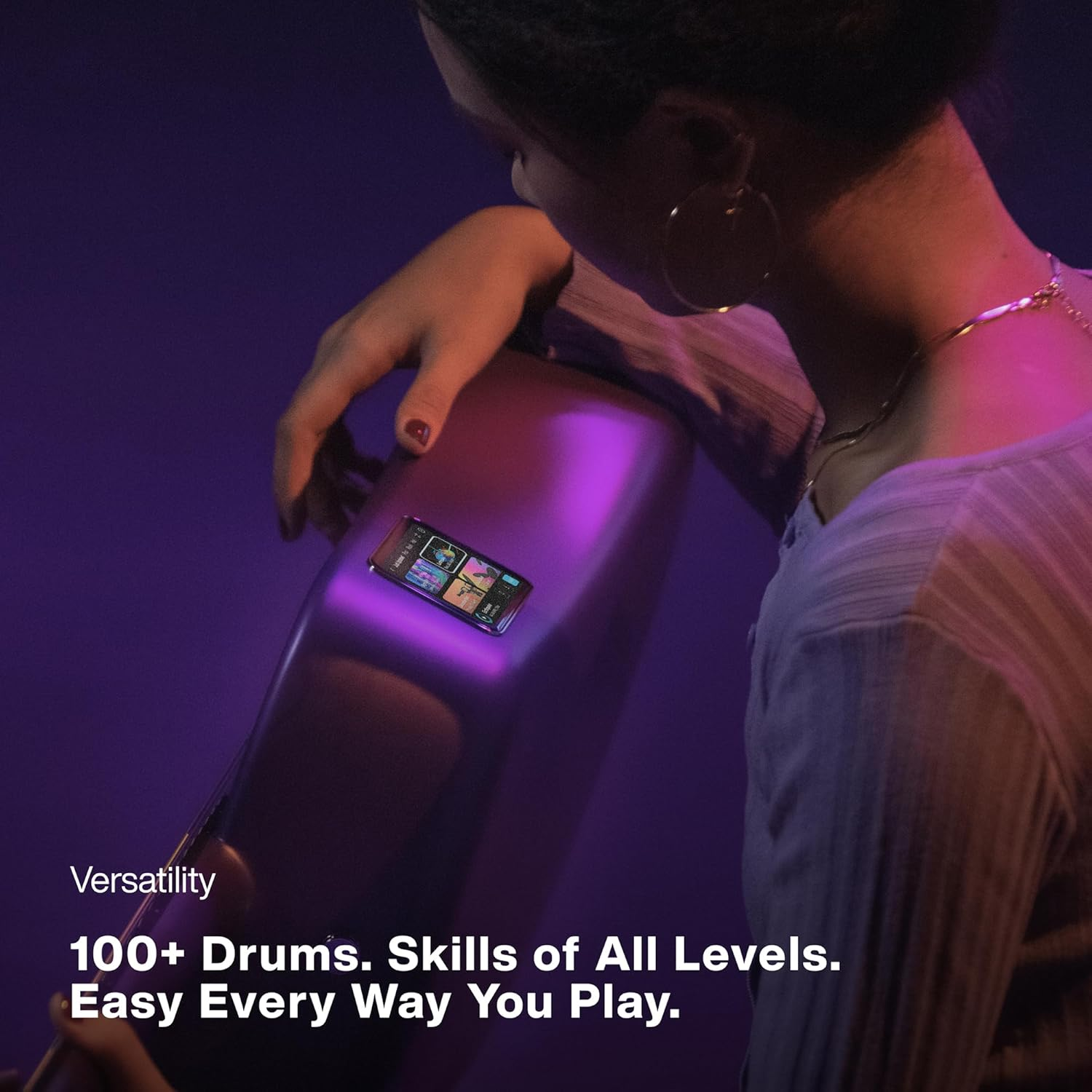 LAVA ME 4 CARBON FIBER ACOUSTIC ELECTRIC SMART GUITAR 36' AIRFLOW BAG PURPLE image number 4