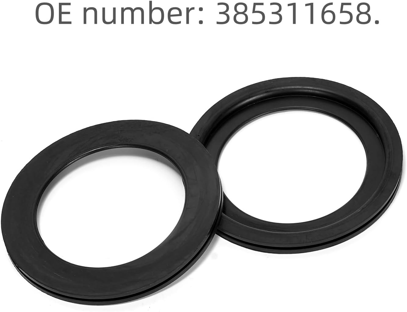 2 Pcs RV Toilet Accessories Silicone Gasket (4Inx2.8Inx0.3In) OE 385311658 Compatible with Dometic 300 310 320 Series image number 6