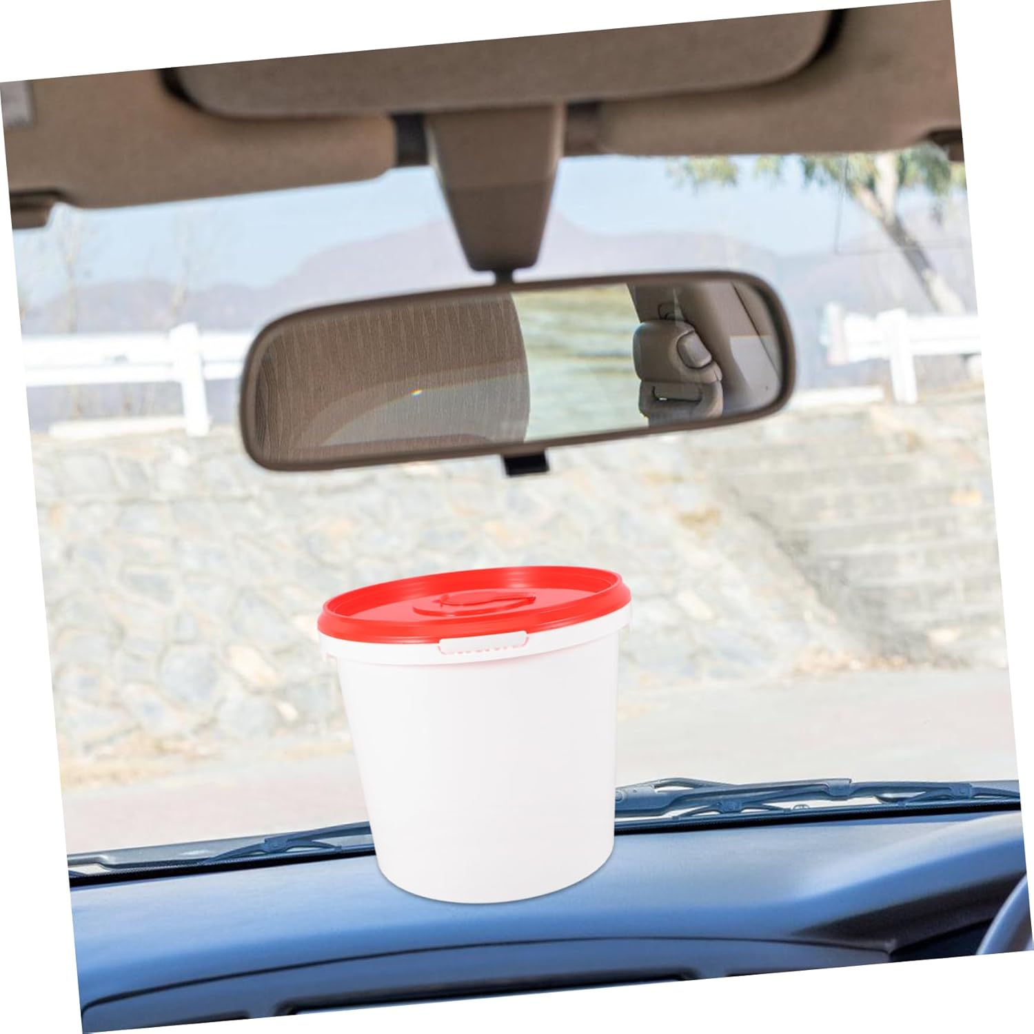 Plastic Wipes Bucket for Bathroom Travel Reusable Diapers Refillable Moisture Easy-Open Lid Compact image number 6