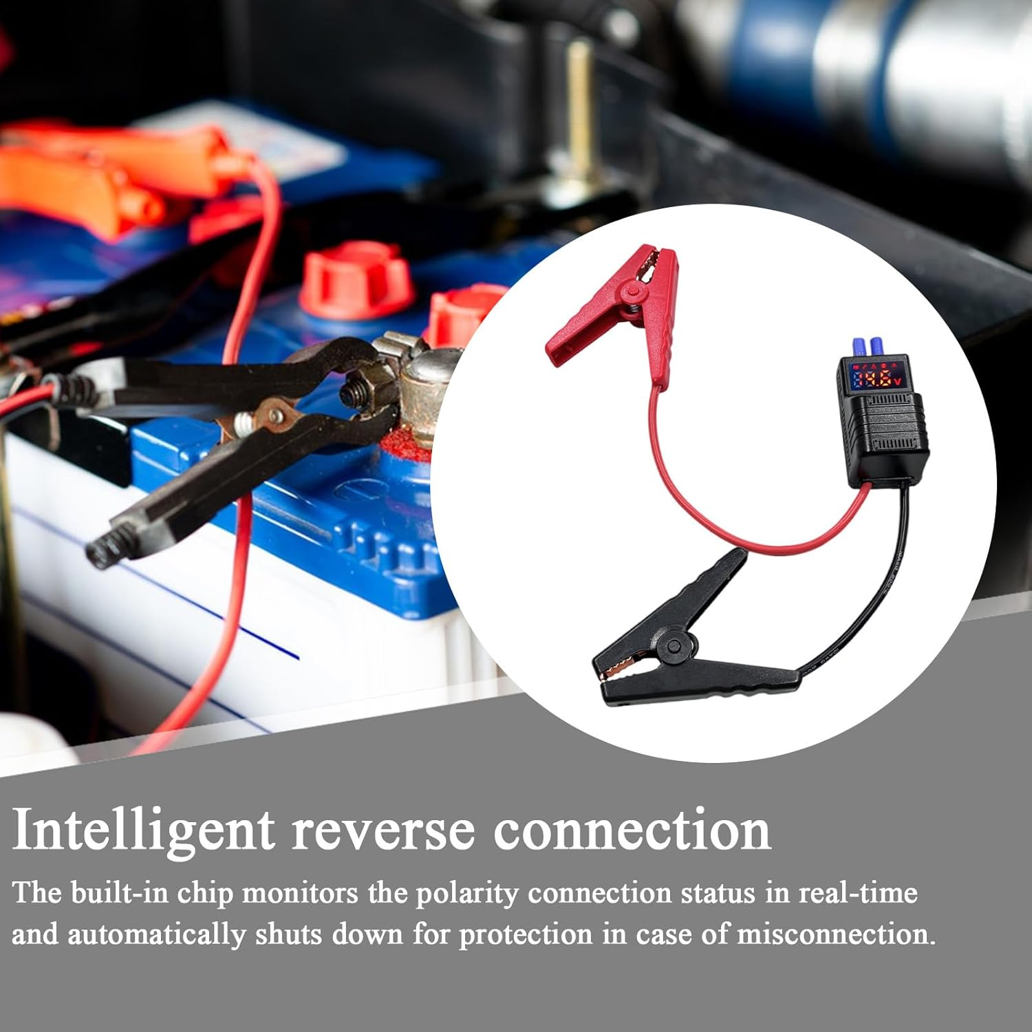 Car Jump Starter | Jumper Box | 650A Booster Reverse Polarity Protection for Boat Snowmobile Golf Cart Truck Commercial Vehicles Lawn Mower SUV RV