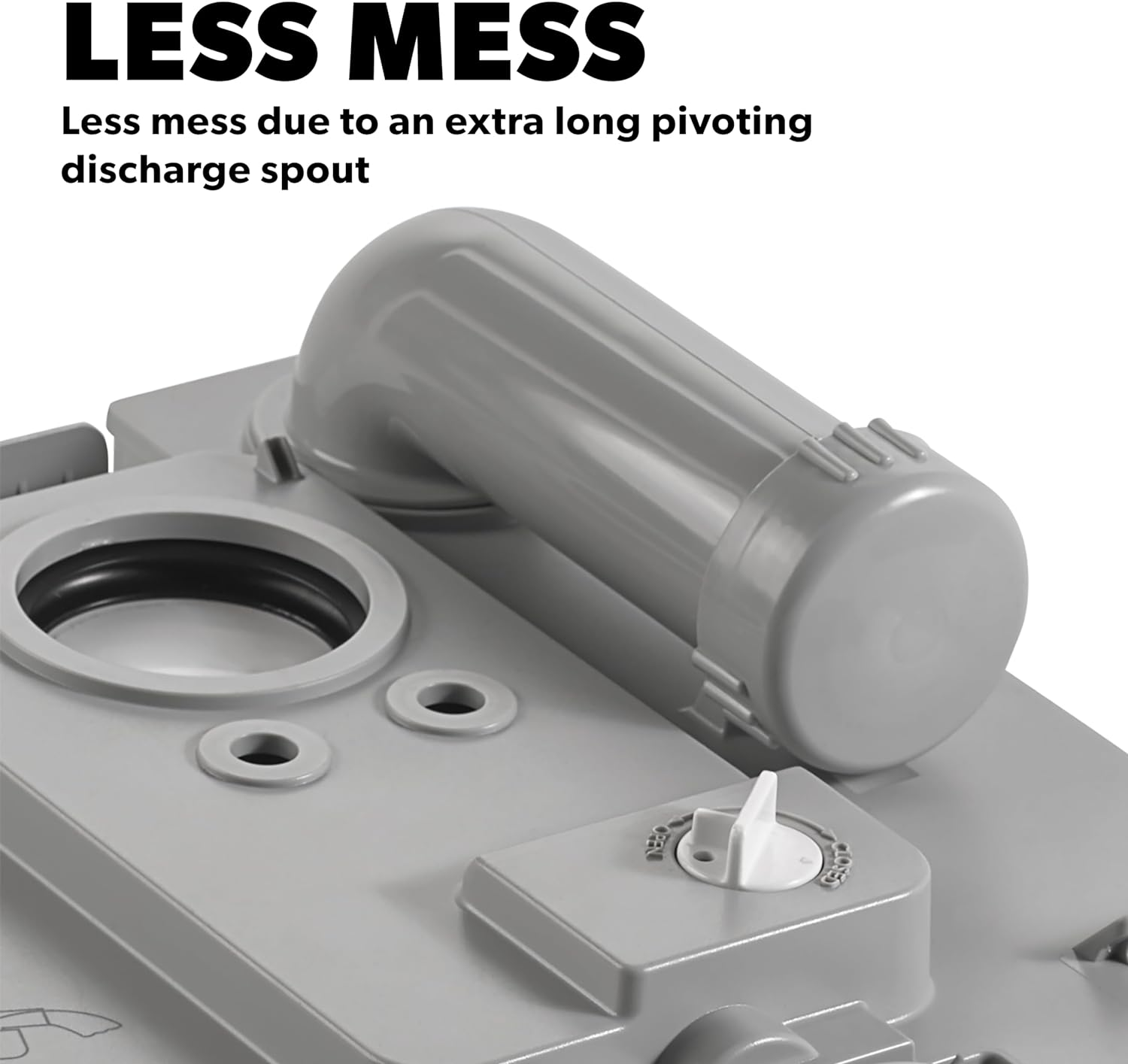 Dometic 301097606 Portable Toilet 5.0 Gallon, Gray