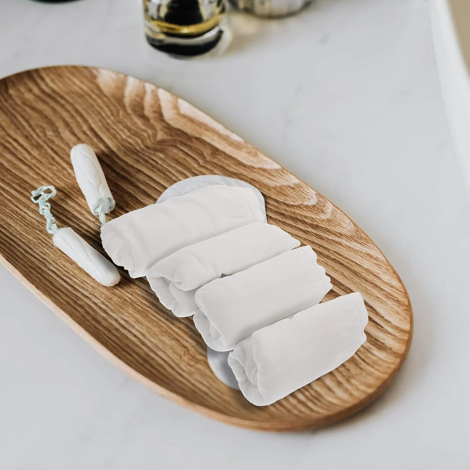 Healeved Disposable Maternity Panties Flexible Postpartum Confinement Underwear Cotton White XXL 4Pcs Portable Women&rsquo;S Period Pants image number 5