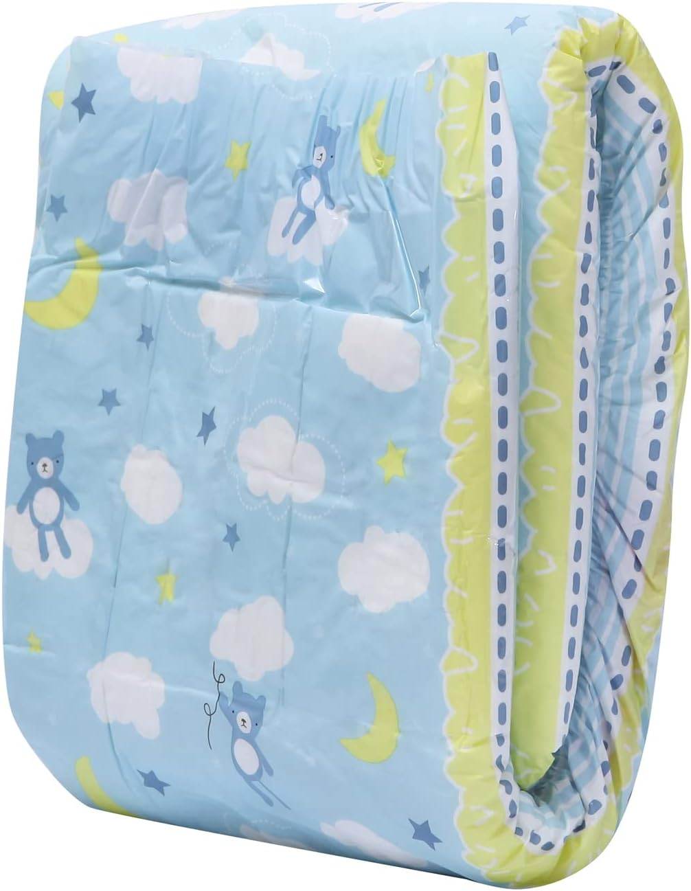 Littleforbig Printed Adult Brief Diapers 10 Pieces - Little Dreamers M image number 3