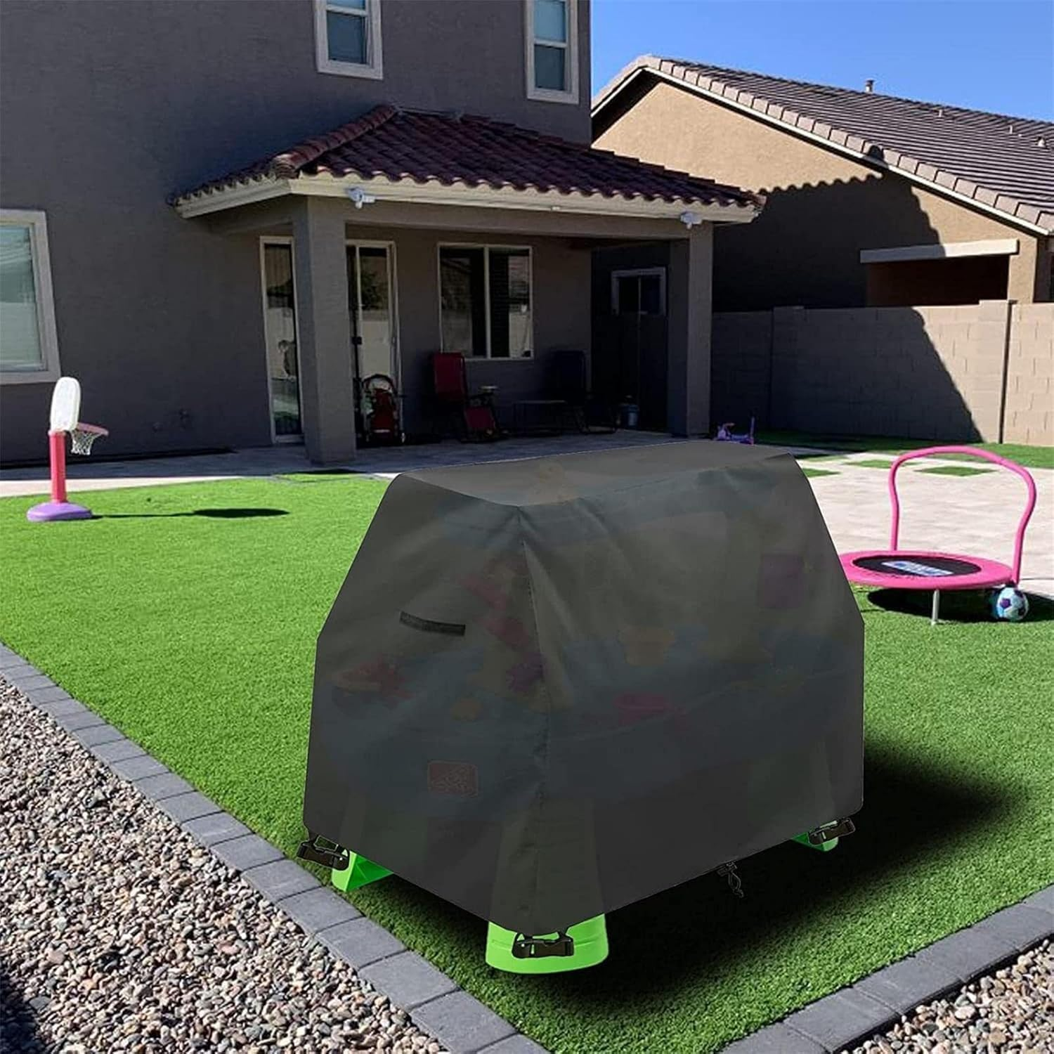 Step 2 Water Table Cover - Kids Water Table Cover, Splash Pond Water Play Table Cover , Kids Water Table Protector, Sun-Proof Waterproof Dustproof Outdoor Toys Cover for Children'S Water Toys (Black)