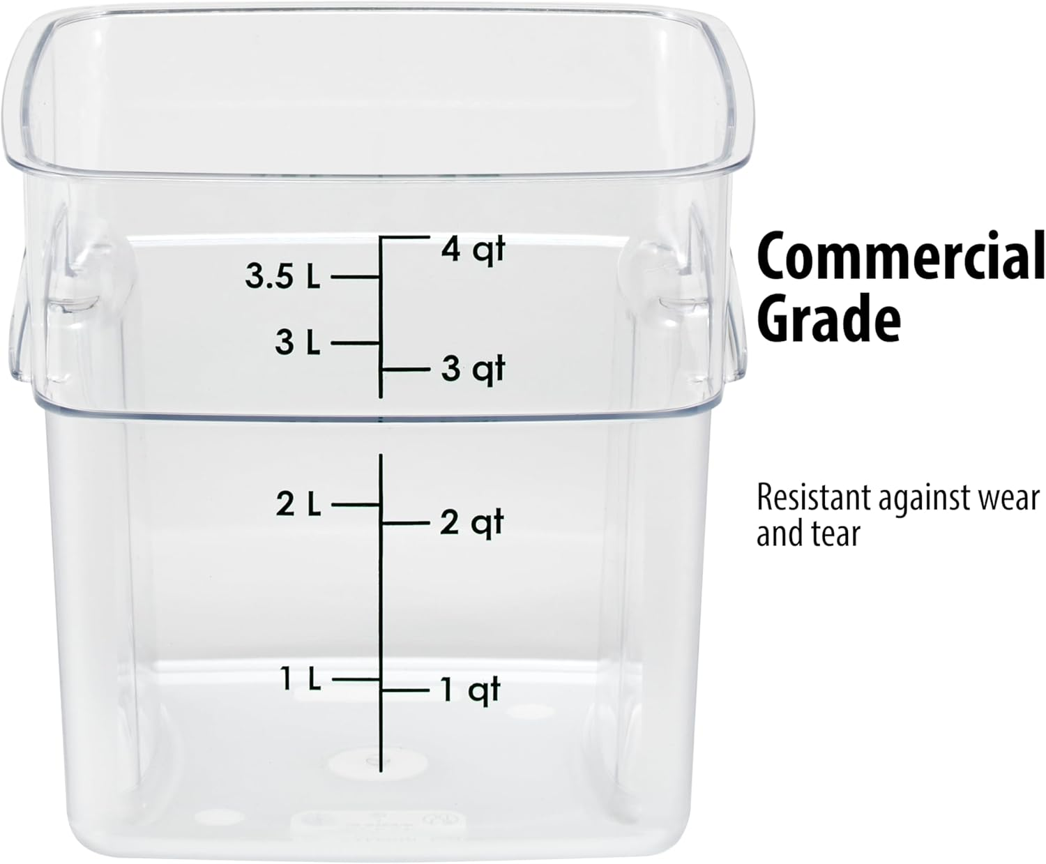 Cambro Polycarbonate Square Food Storage Container, 3.8 Litre Capacity image number 6
