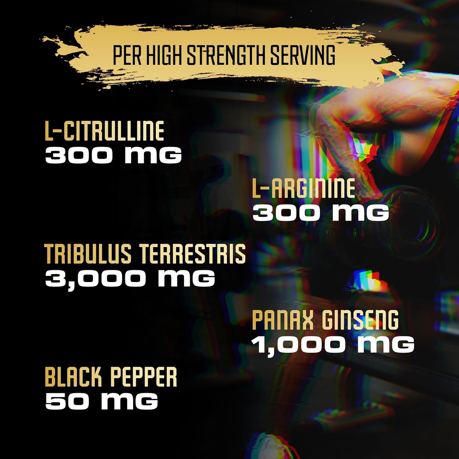 Nitric Oxide Supplements 4650Mg - High Formula with L-Arginine, L-Citrulline, Tribulus, Panax Ginseng, Black Pepper - 180 Capsules image number 1