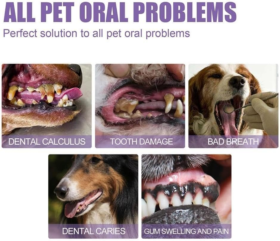 3PC Pet Oral Repair Gel Teeth Brushing Cleaner Gel Natural Dog Toothpaste Gel Eliminate Bad & Pet Freshener Breath Cats for Dogs Pets Breath Tooth for Freshener Pets Dogs Cleaner Oral Gel Clea image number 2