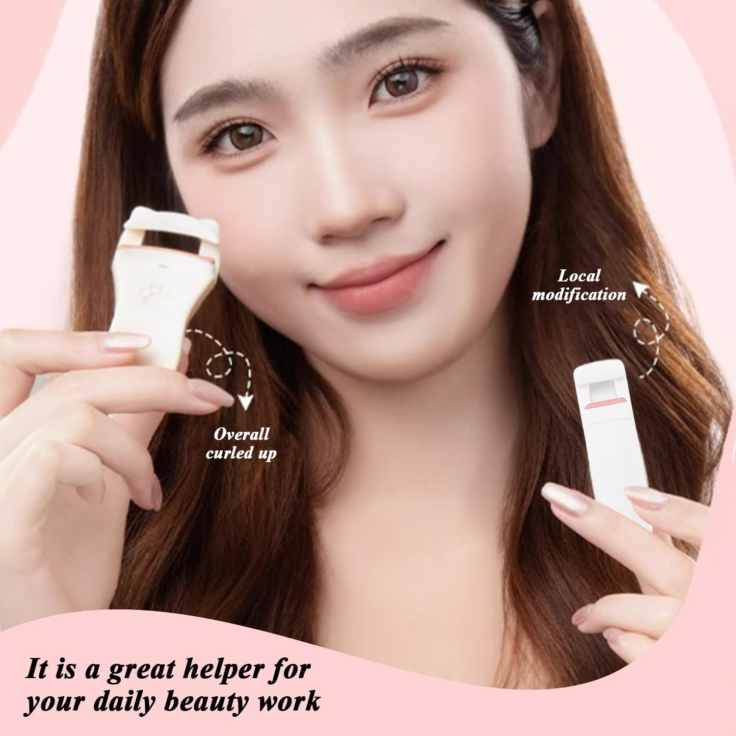 Pack of 4 Cat Claws Eyelash Curls, Cute Eyelash Burlers, Portable Eyelash Curlers, Eyelash Curlers, Eyelash Curling Tools and Make up Accessories image number 1