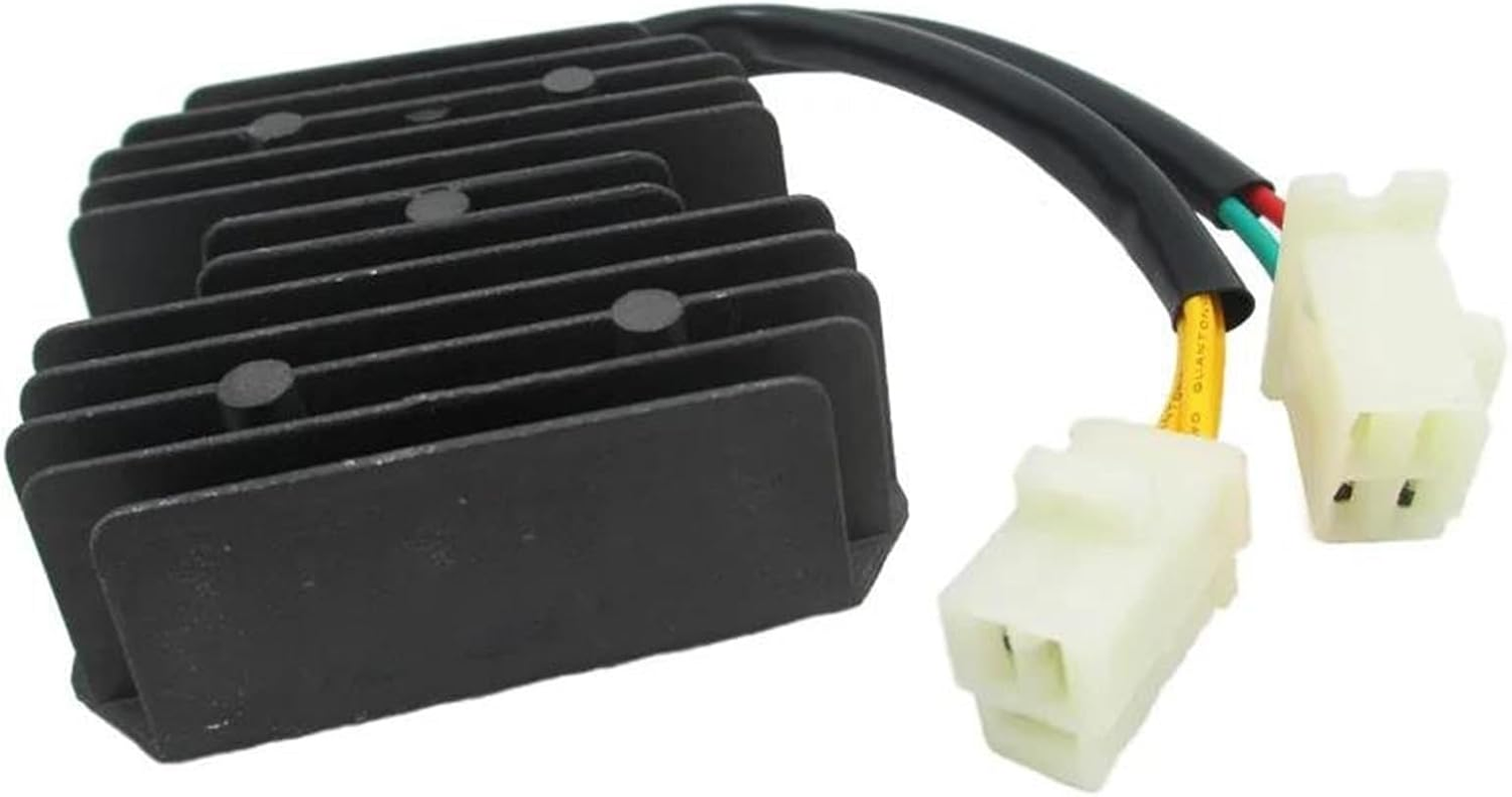 Rectifier Parts 12V Motorcycle Voltage Regulator Rectifier for CH125 CH150 CN250 1986-2001 5 Wires 2-Plugs image number 3