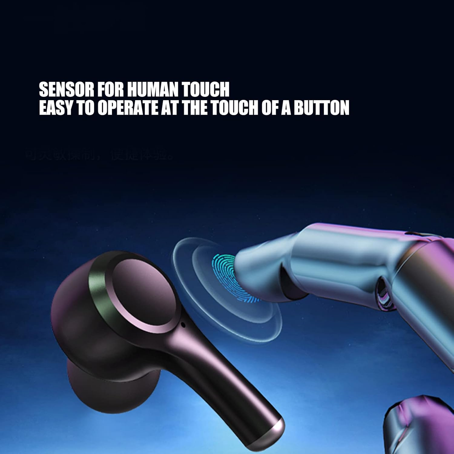 Voice Translator Headphones, J7 Language Translator -84 Languages 5 Modes with Bluetooth 5.2, Noise Cancelling True Wireless Earbuds for Music and Calls (Black) image number 3