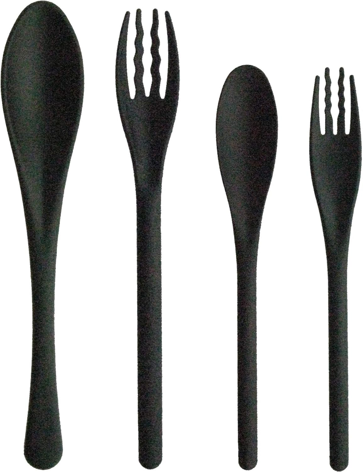 Nagao Heat Resistant Plastic Soft Fork Set of 5 White Dishwasher Safe Made in Japan