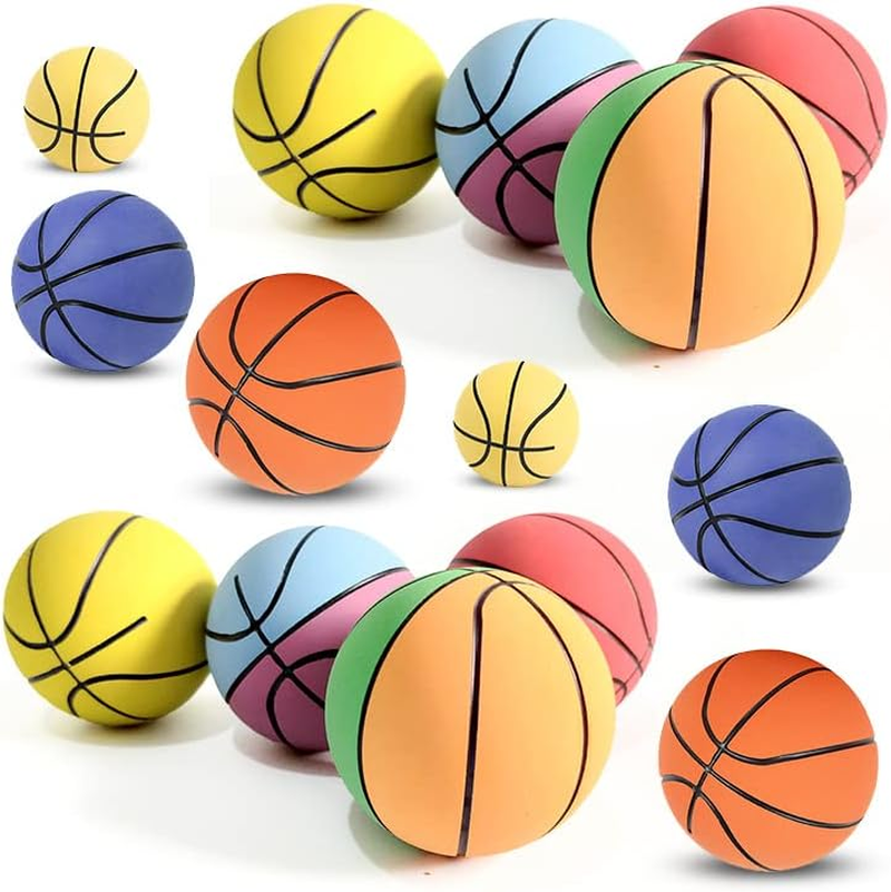 12-24Pcs High Bounce Hand Balls Pack - Rubber Bouncing Ball Set Handballs Set