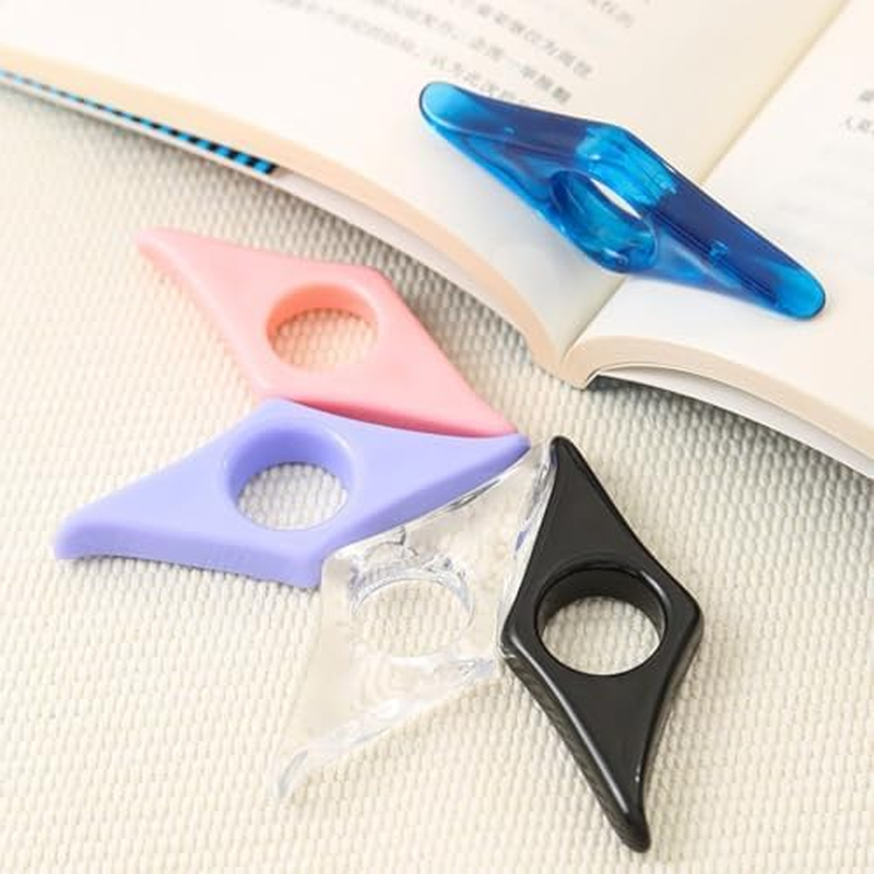 3 Pieces Book Page Holder, Betterjonny Page Holders for Reading Thumb Book Holder, Handmade Resin Holders Light Weight Book Opener Bookmarks Book Reading Accessories for Teachers Book Lovers