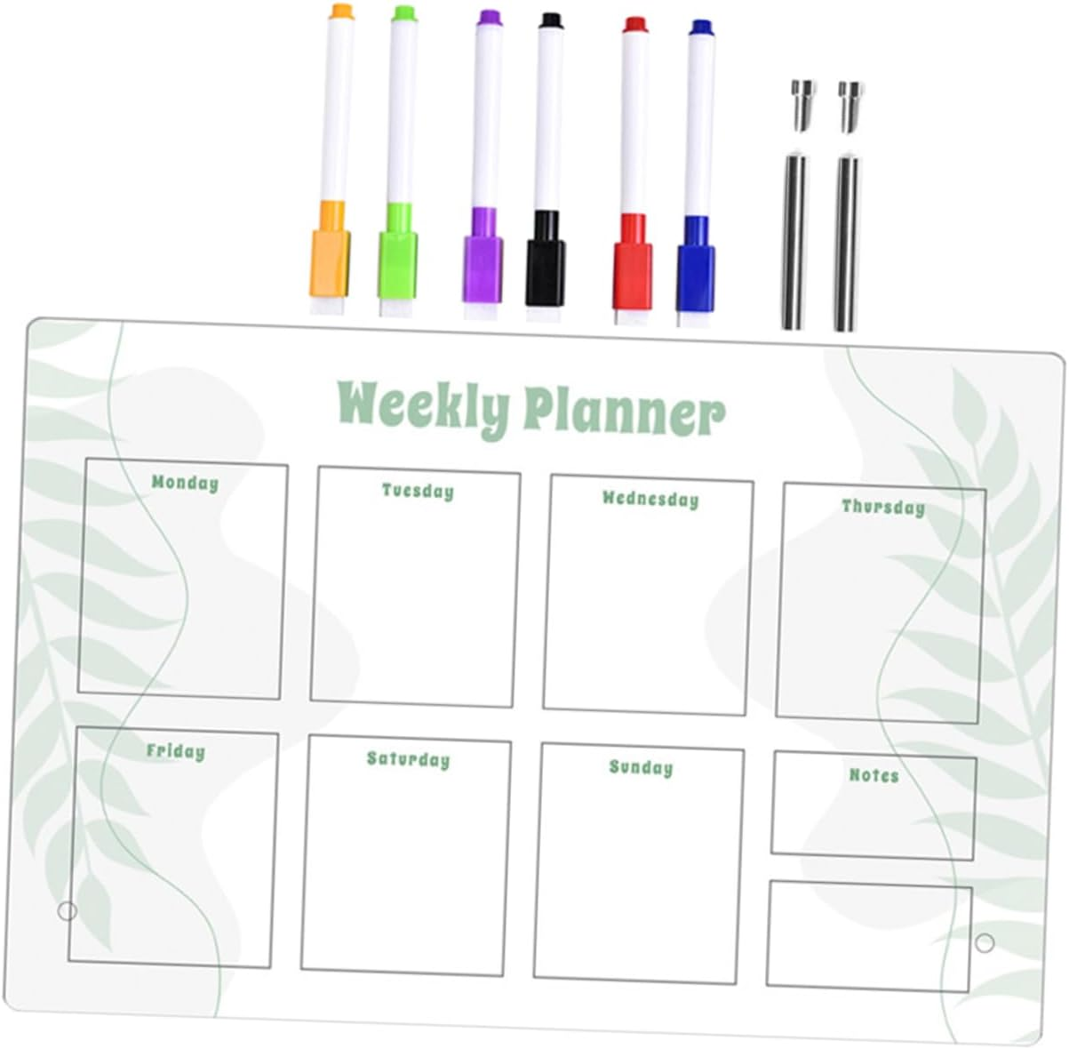 NUOBESTY Dry Erase Acrylic Note Board Whiteboard for Office Kitchen Home Planning Writing Board image number 2