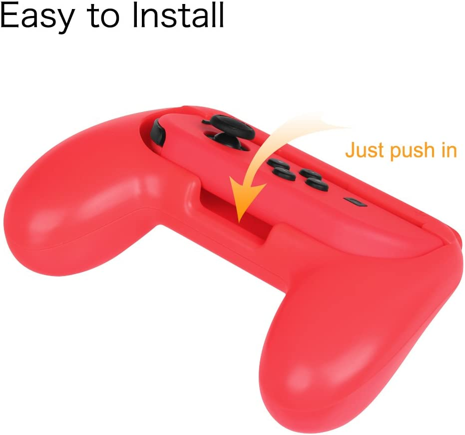 Fintie Grip for Nintendo Switch Joy-Con, [Ergonomic Design] Wear-Resistant Comfort Game Controller Handle Kit for Nintendo Switch Joy Con (2-Pack) image number 1