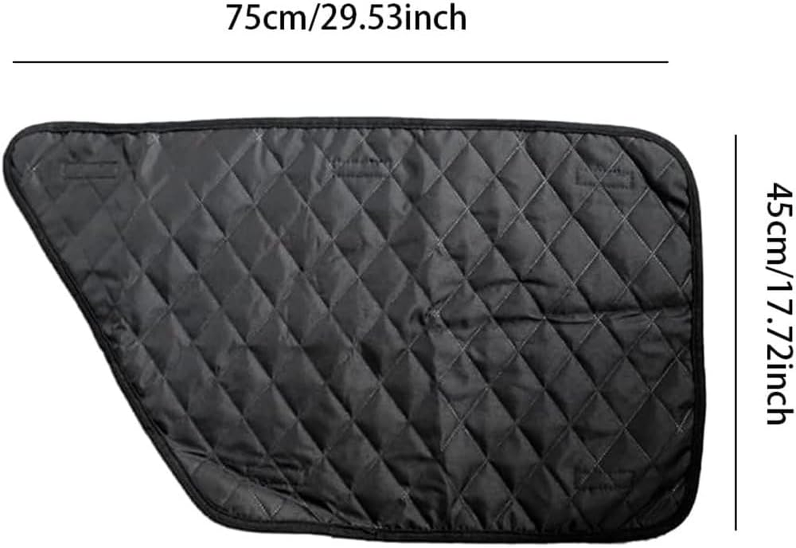 1 Pair Waterproof and Anti-Slip Car Door Protector for Dogs, Scratch Guard Pet Car Accessories for Vehicle, Black Oxford and PP, Dog Car Window Protector to Prevent Scratching image number 4