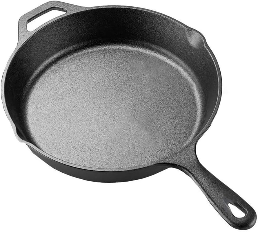 La Cuisine Pre-Seasoned Cast Iron 10&rdquo; (25 Cm) Skillet Griddle Frying Pan &ndash; Ideal for Indoor & Outdoor Use, Oven Safe. PFOA and PTFE Free image number 6