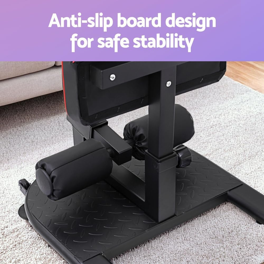 Everfit Deep Sissy Squat Weight Bench Adjustable Leg Extension Strength Training image number 5