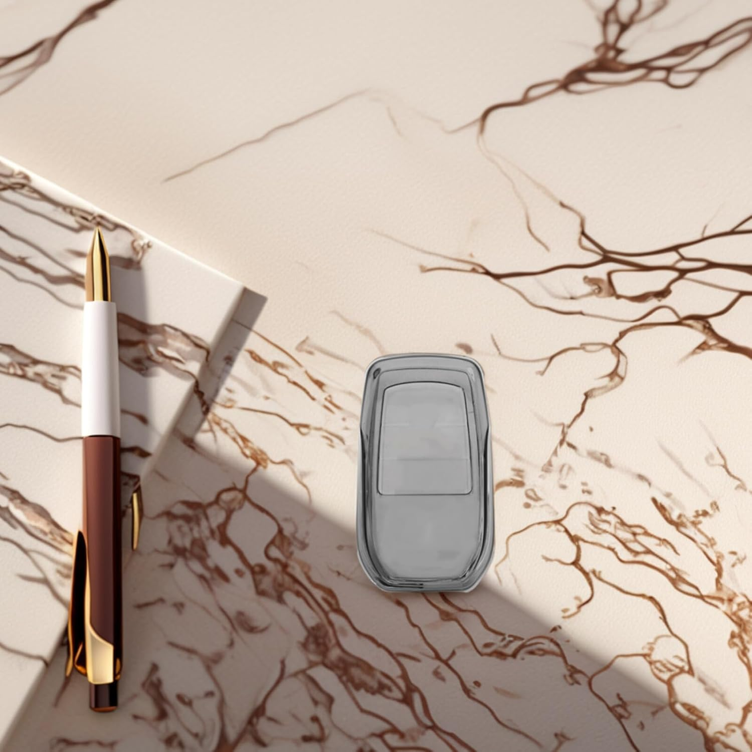 ULTECHNOVO Transparent Tpu Key Fob Cover Case for Cars and Tailored Key Fob Protector with Easy Access Compatible with Toyota Models image number 5