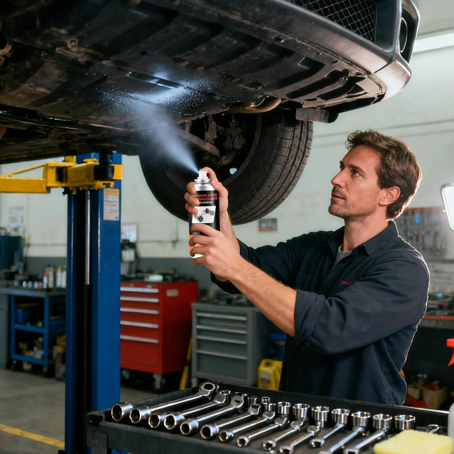 Chassis Grease - 120ML Drivetrain Maintenance Lube | Suspension System Bushing Lubricant Spray,For Suspension System Trailer Transmission Shock Absorber Bushing image number 4