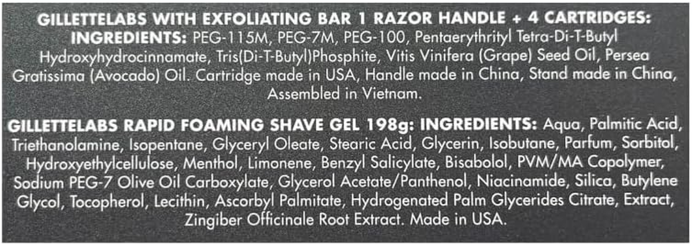 Gillette Labs Exfoliating Razor with Magnetic Stand + 4 Blade Refills + Shaving Gel image number 2