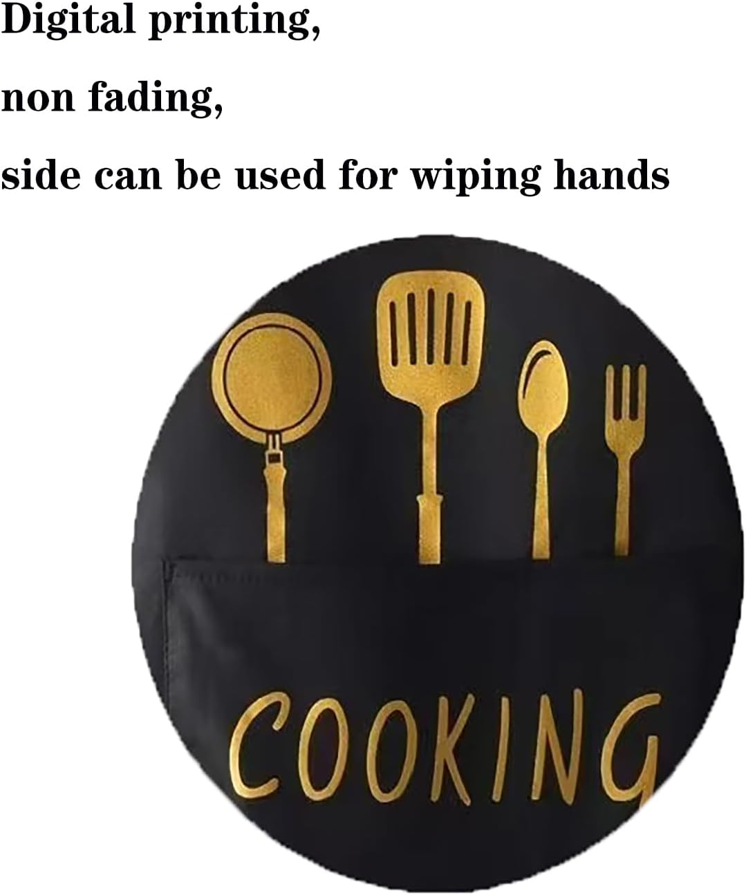 Hand Erasable Aprons on Both Sides, Oil and Water Resistant Apron, Cleaning Supplies Apron with Pocket for Women Men Children Home Kitchen - White image number 6