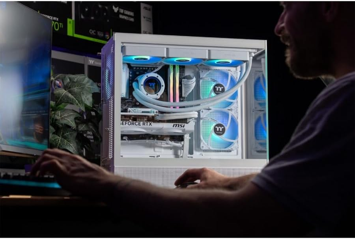 Thermaltake Gaming System Horizon PRO V2 Snow - AMD 7600/ RTX 5070/ B650 Wifi/ 32GB Ram/View 270 ARGB Snow, CA-4Q2-00D6WA-A3 image number 1